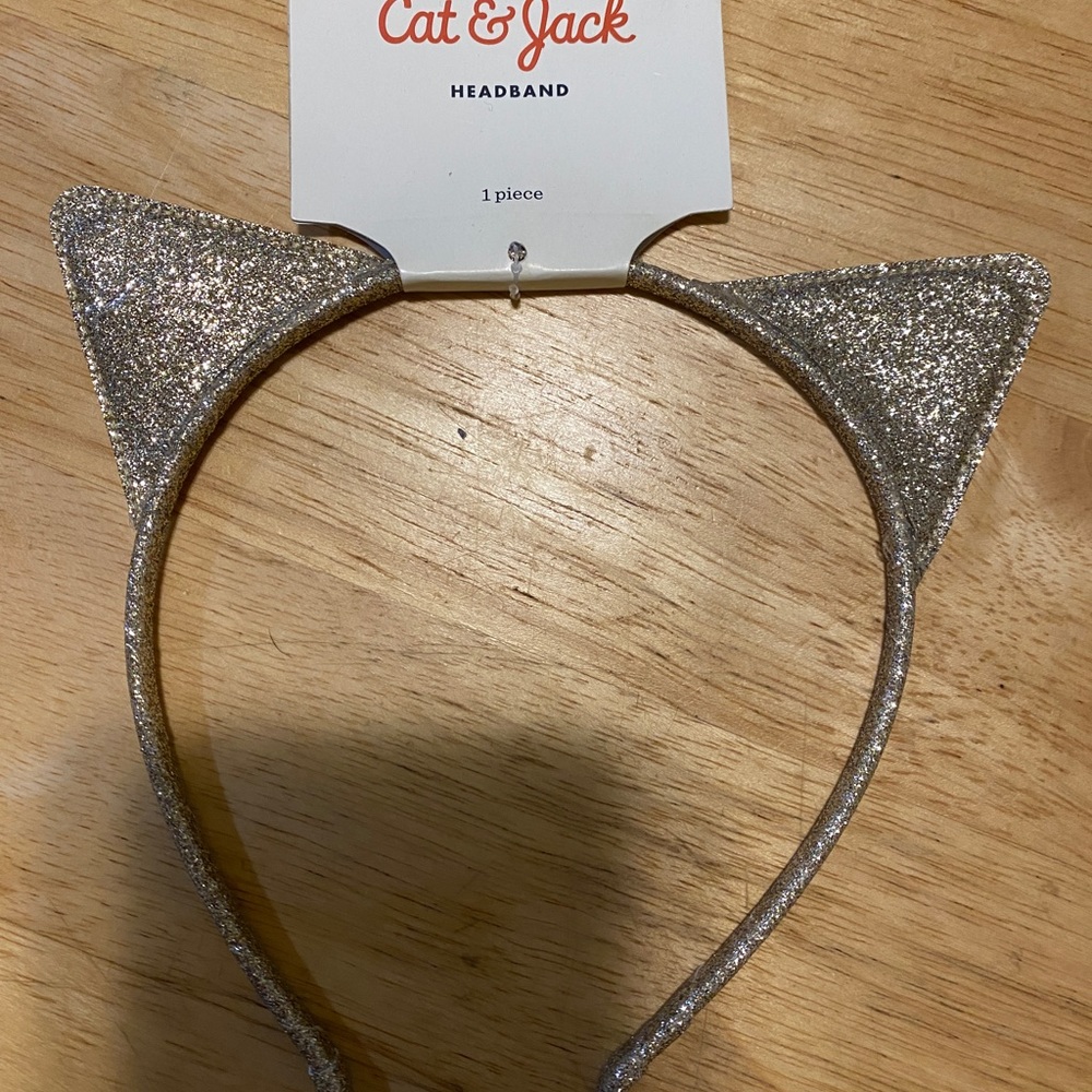 Cat ear, headbands, and sparkly gold by cat and jack